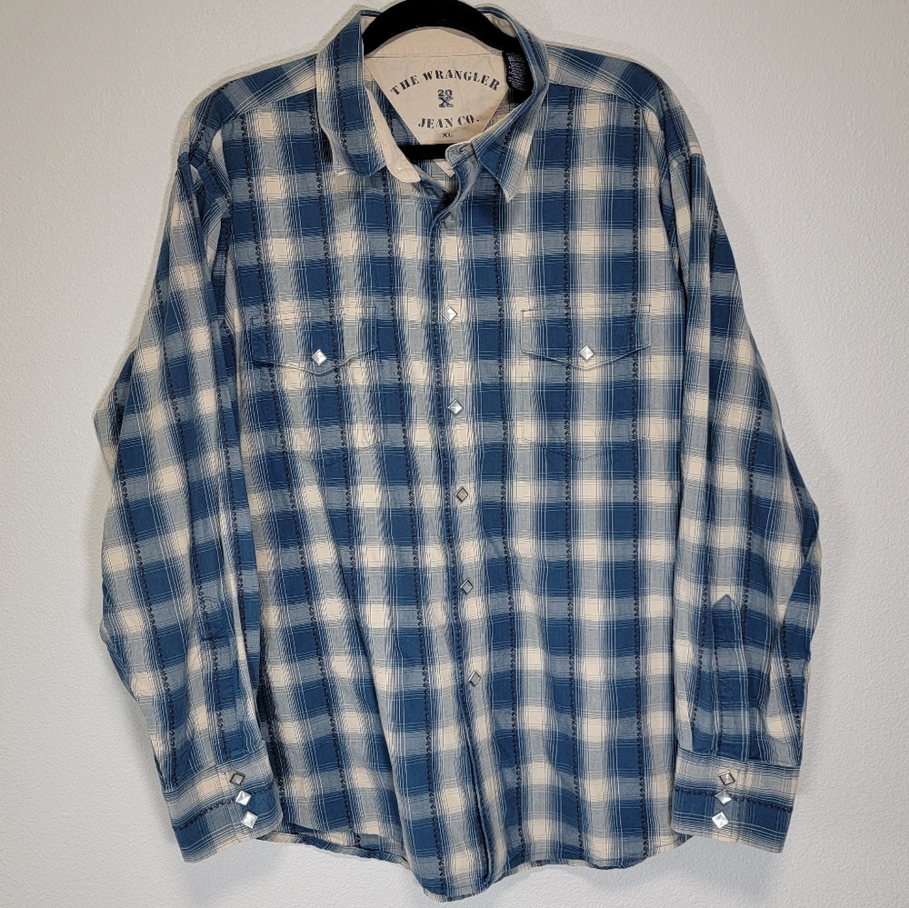Wrangler 20X diamond snap button up shirt